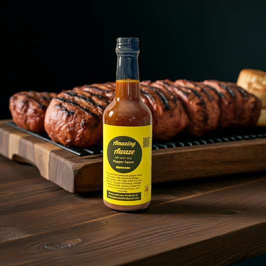 Amazing Awaze Mustard Pepper Sauce (9.0 oz)
